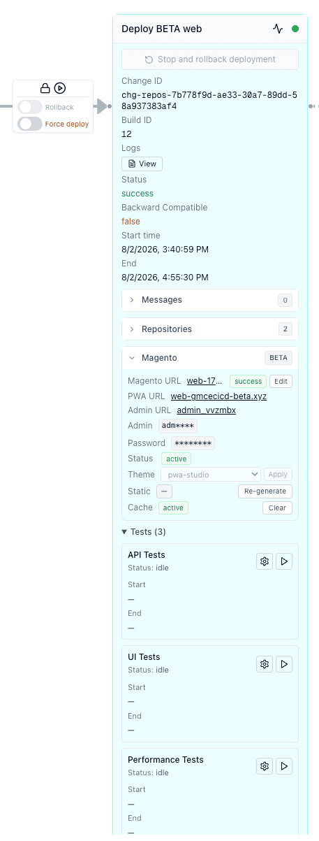 Beta environment view