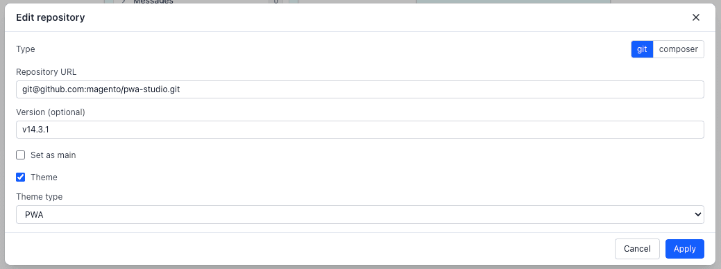 Adding new theme to the pipeline